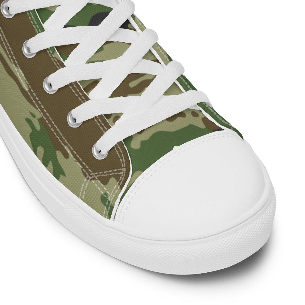 Russian Kamysh REX Tiger CAMO Men’s high top canvas shoes - Mens High Top Canvas Shoes