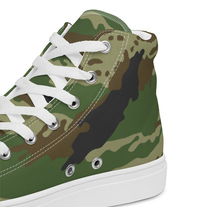 Russian Kamysh REX Tiger CAMO Men’s high top canvas shoes - Mens High Top Canvas Shoes