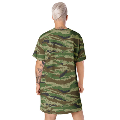 Russian Kamysh REX Tiger CAMO T-shirt dress - Womens T-Shirt Dress