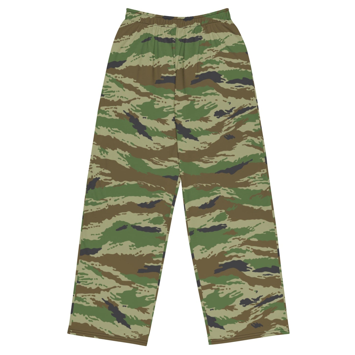 Russian Kamysh REX Tiger CAMO unisex wide-leg pants - 2XS - Unisex Wide-Leg Pants