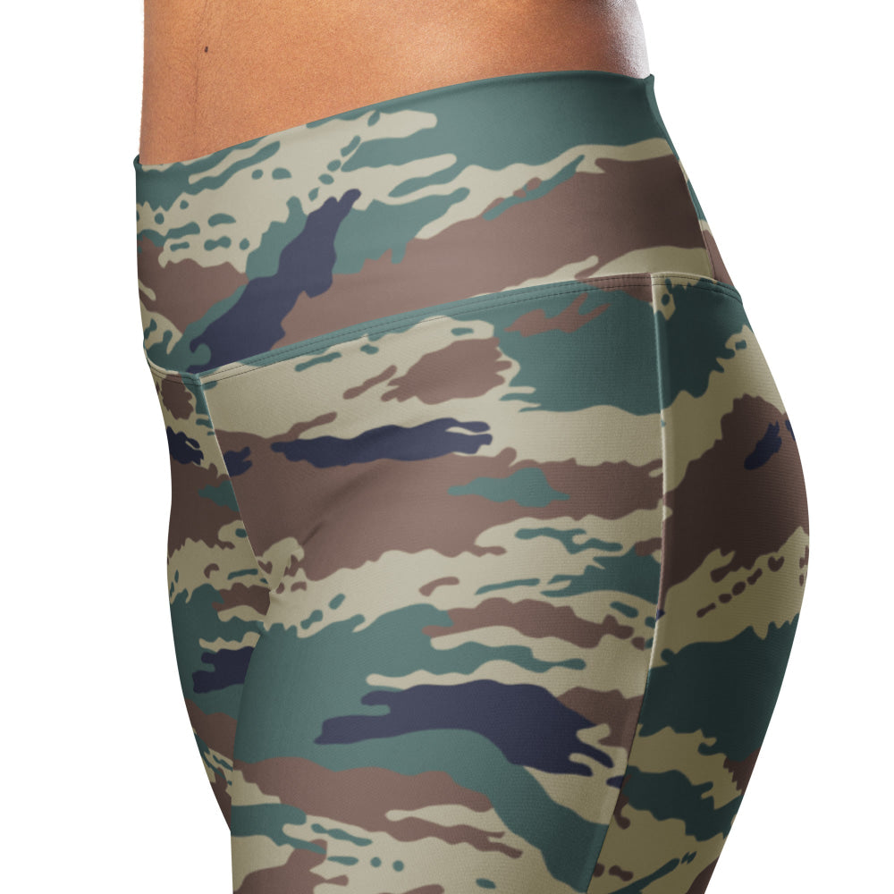 Russian Kamysh SPLAV Tiger CAMO Flare leggings - Womens Leggings