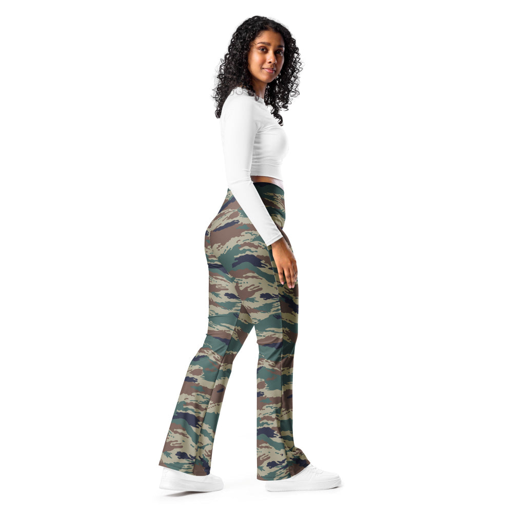 Russian Kamysh SPLAV Tiger CAMO Flare leggings - Womens Leggings