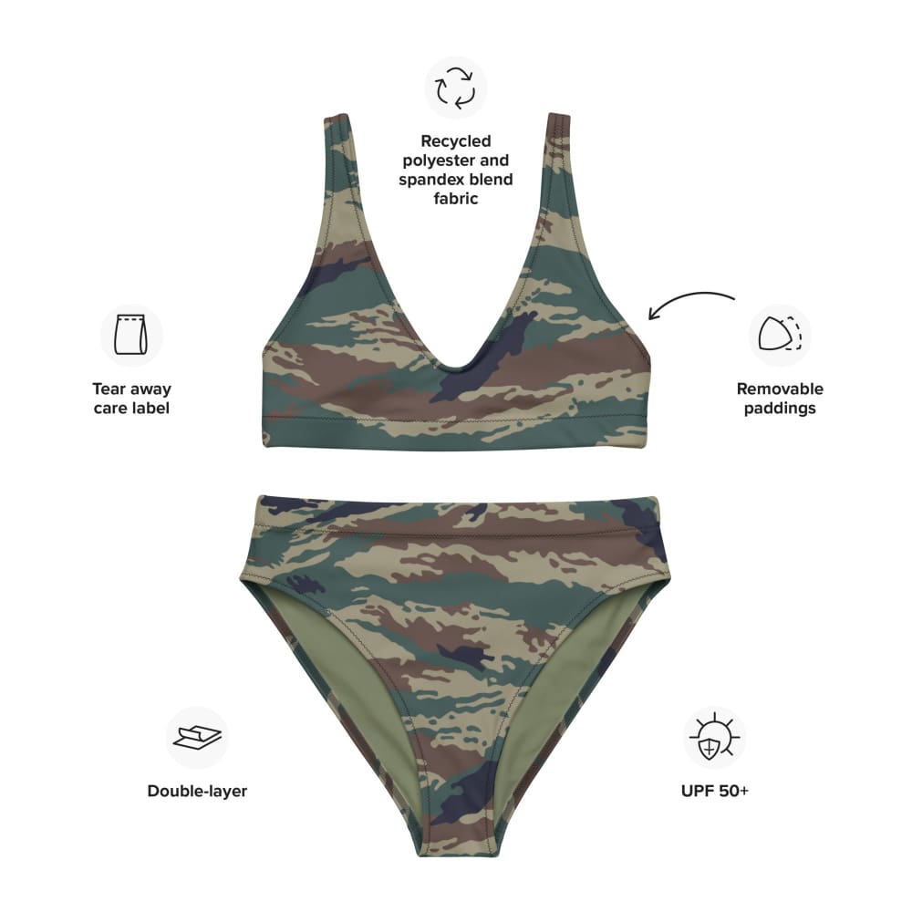 Russian Kamysh SPLAV Tiger CAMO high-waisted bikini - Womens High-Waisted Bikini