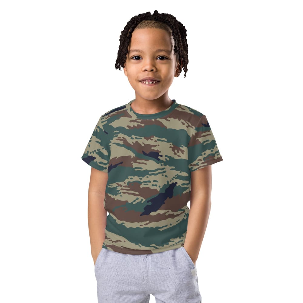 Russian Kamysh SPLAV Tiger CAMO Kids crew neck t-shirt - 2T - Crew Neck T-shirt