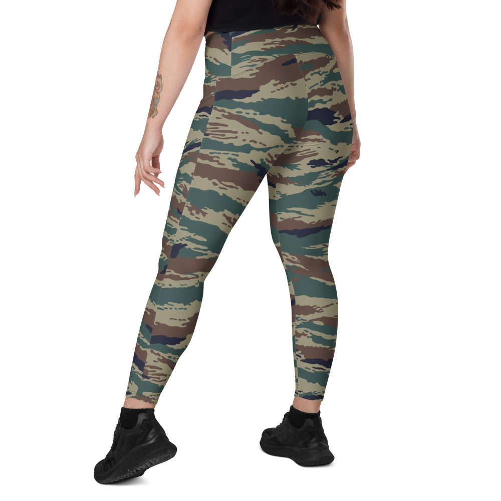 Russian Kamysh SPLAV Tiger CAMO Leggings with pockets - Womens With Pockets