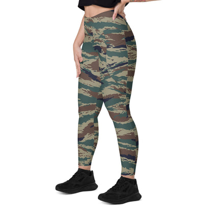 Russian Kamysh SPLAV Tiger CAMO Leggings with pockets - Womens With Pockets