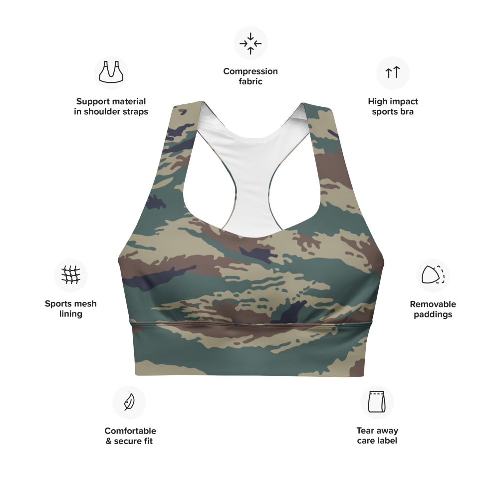 Russian Kamysh SPLAV Tiger CAMO Longline sports bra - Womens Sports Bra