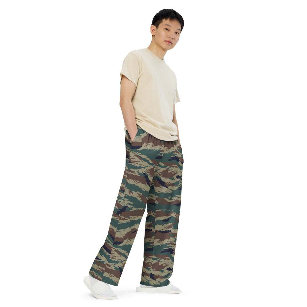 Russian Kamysh SPLAV Tiger CAMO unisex wide-leg pants - Unisex Wide-Leg Pants