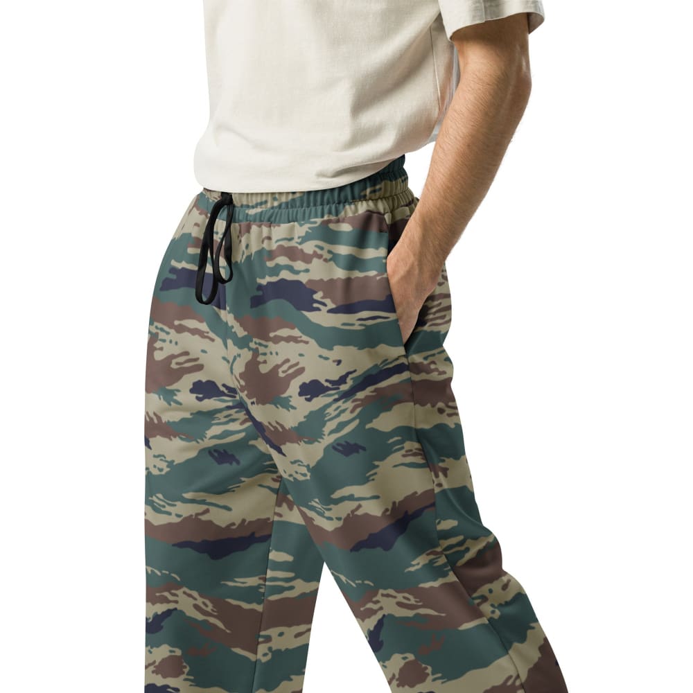 Russian Kamysh SPLAV Tiger CAMO Wide-leg joggers - Unisex Joggers