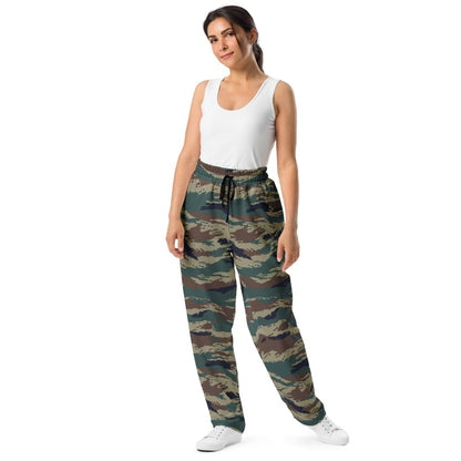 Russian Kamysh SPLAV Tiger CAMO Wide-leg joggers - Unisex Joggers