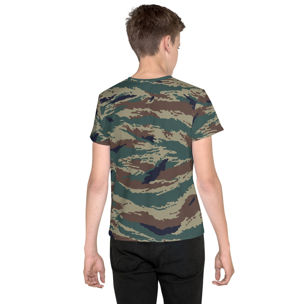 Russian Kamysh SPLAV Tiger CAMO Youth crew neck t-shirt - Crew Neck T-shirt