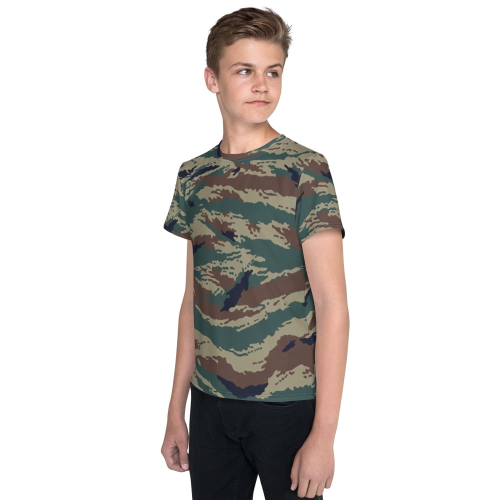 Russian Kamysh SPLAV Tiger CAMO Youth crew neck t-shirt - Youth Crew Neck T-shirt