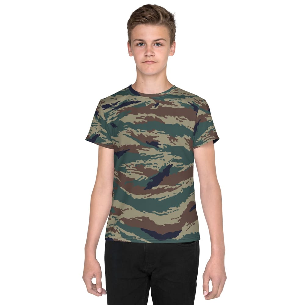 Russian Kamysh SPLAV Tiger CAMO Youth crew neck t-shirt - 8 - Youth Crew Neck T-shirt