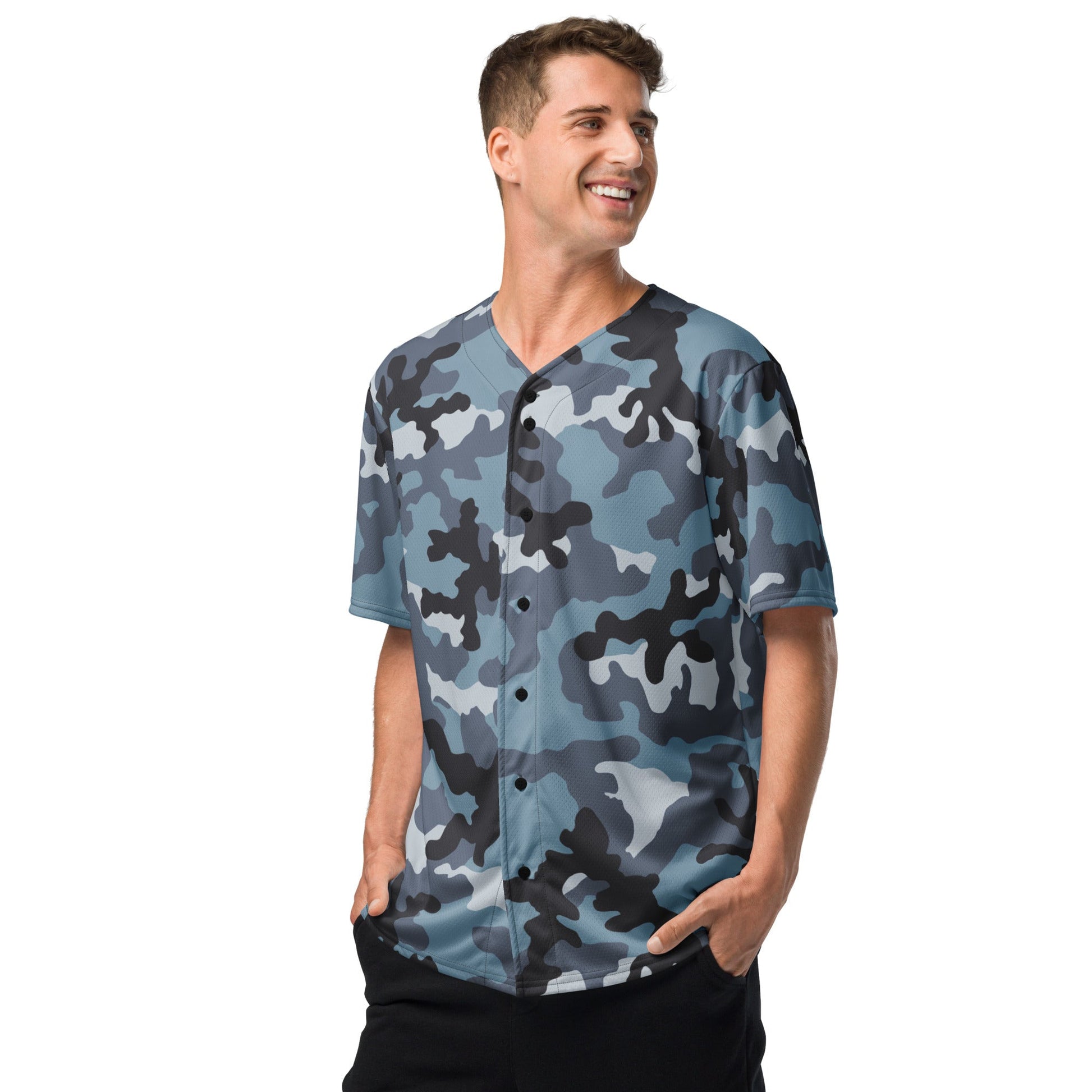 Russian KKO Urban Blue CAMO baseball jersey - Baseball Jerseys