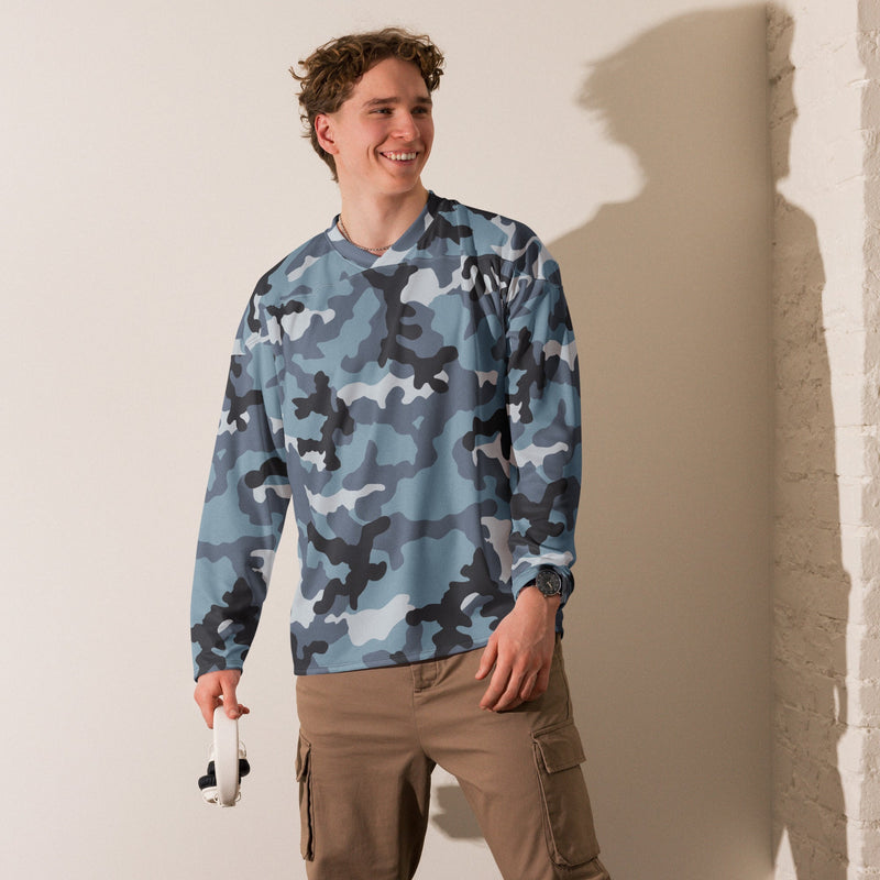 KKO Urban Blue Russian CAMO Unisex Hockey Fan Jersey