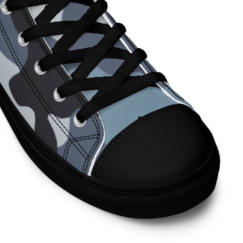 KKO Urban Blue Russian CAMO Mens High-Top Canvas Shoes