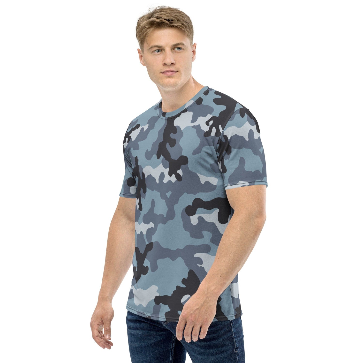 Russian KKO Urban Blue CAMO Men’s T-shirt - Mens T-Shirts