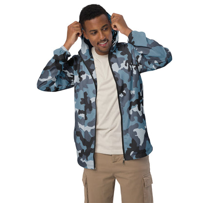 Russian KKO Urban Blue CAMO Men’s windbreaker - Mens Windbreaker