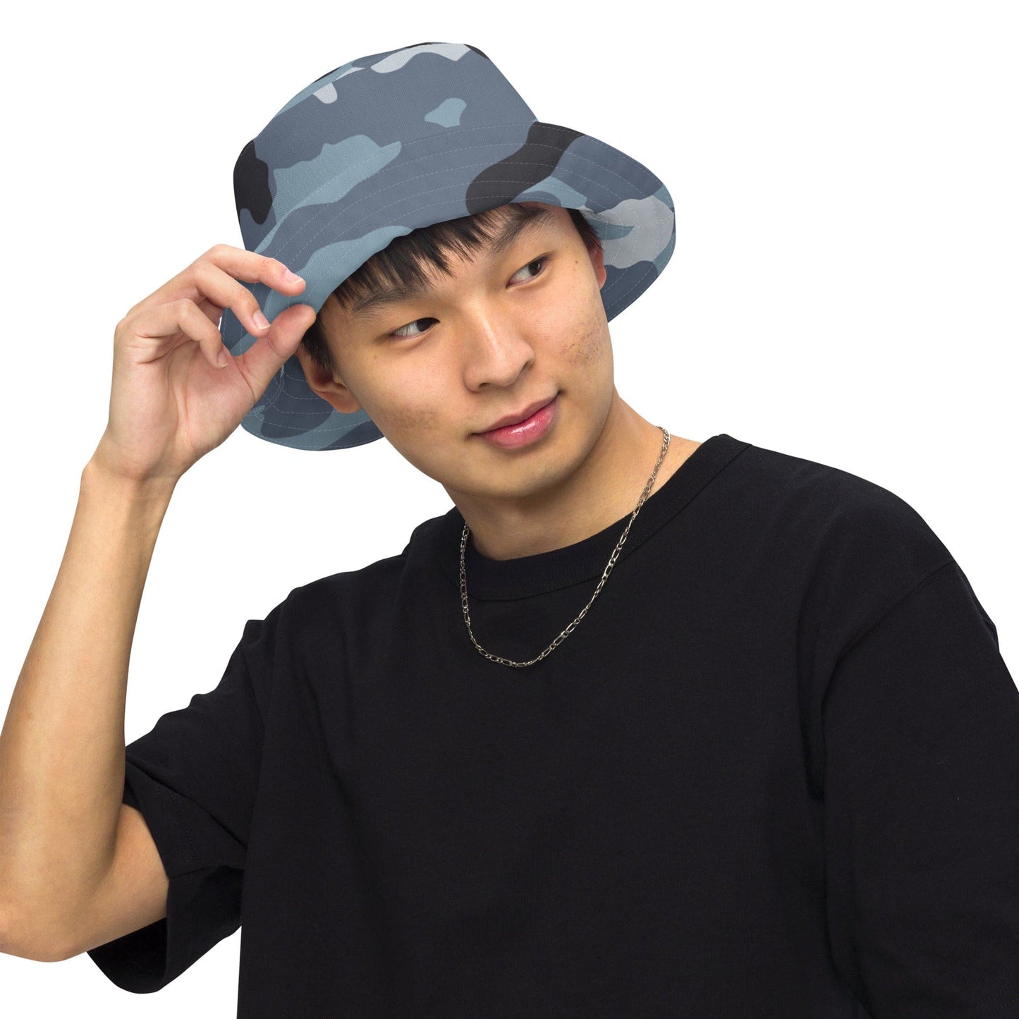 Russian KKO Urban Blue CAMO Reversible bucket hat - Bucket Hat