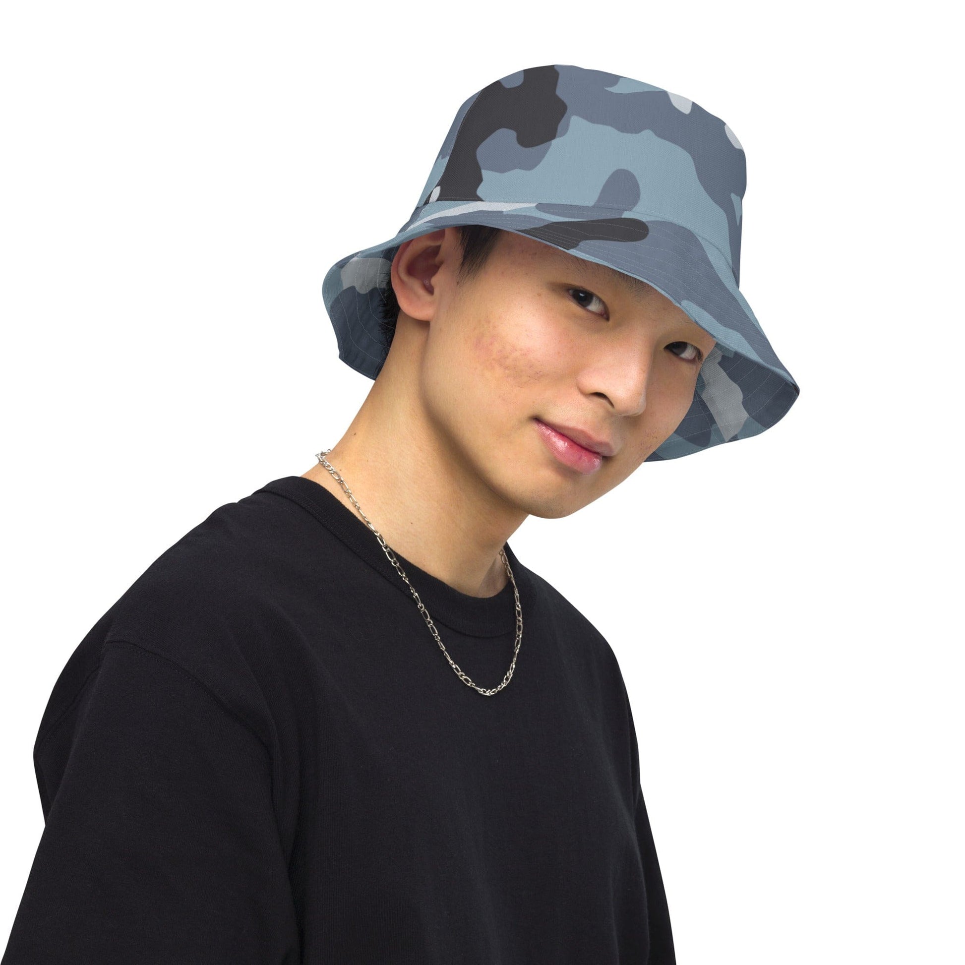 Russian KKO Urban Blue CAMO Reversible bucket hat - Bucket Hat