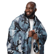 KKO Urban Blue Russian CAMO Sherpa Blanket