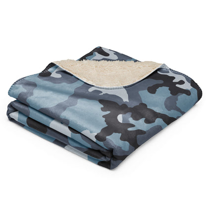 Russian KKO Urban Blue CAMO Sherpa blanket - Blankets