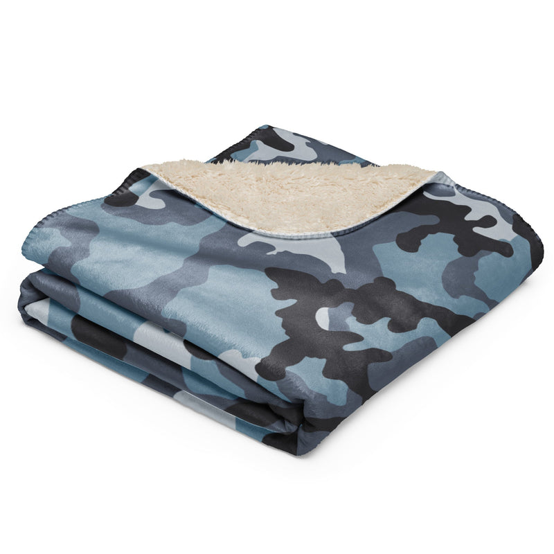 KKO Urban Blue Russian CAMO Sherpa Blanket