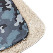 KKO Urban Blue Russian CAMO Sherpa Blanket