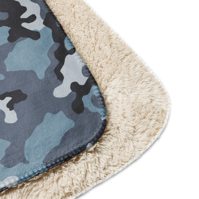 KKO Urban Blue Russian CAMO Sherpa Blanket