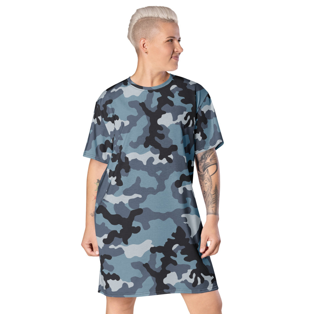 Russian KKO Urban Blue CAMO T-shirt dress - 2XS - Womens T-Shirt Dress