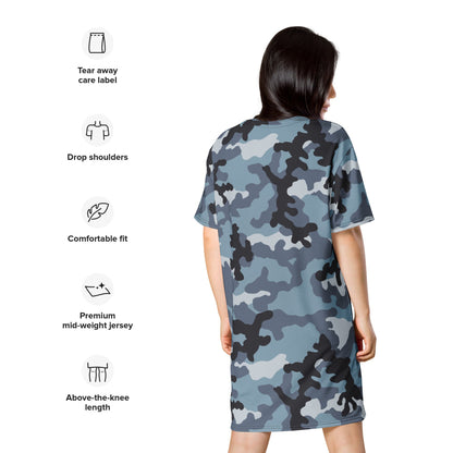 Russian KKO Urban Blue CAMO T-shirt dress - Womens T-Shirt Dress