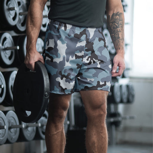 KKO Urban Blue Russian CAMO Unisex Athletic Long Shorts - XS