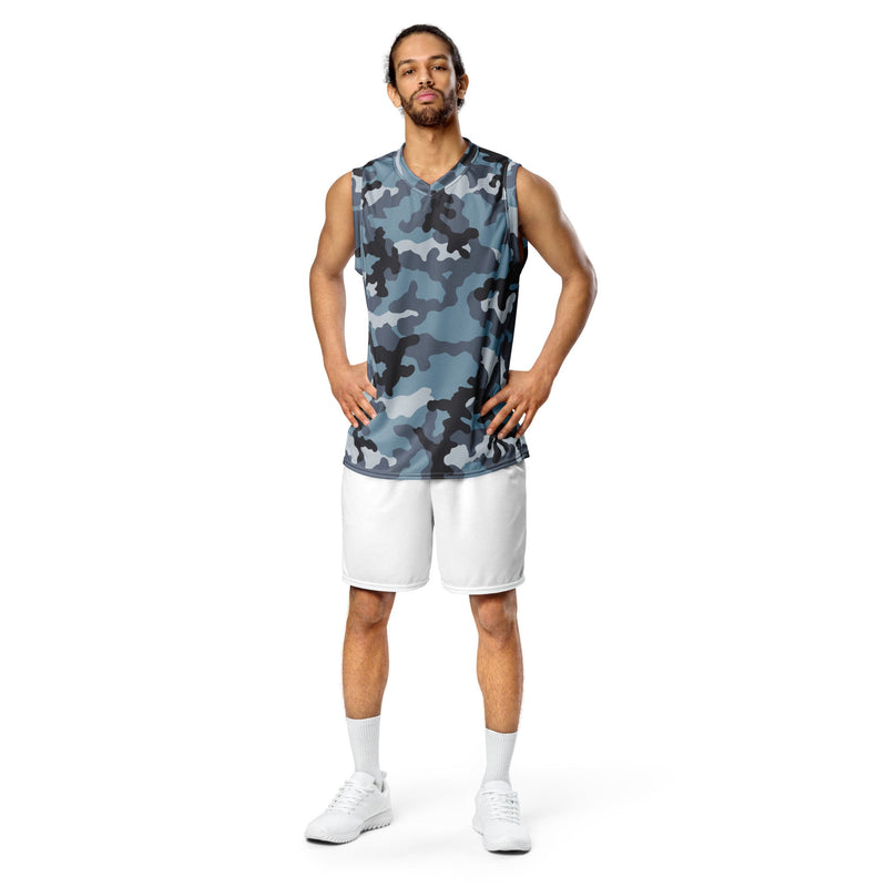 KKO Urban Blue Russian CAMO Unisex Basketball Jersey
