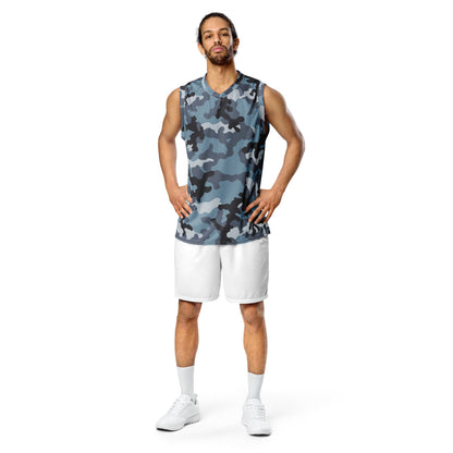 Russian KKO Urban Blue CAMO unisex basketball jersey - Unisex Basketball Jersey