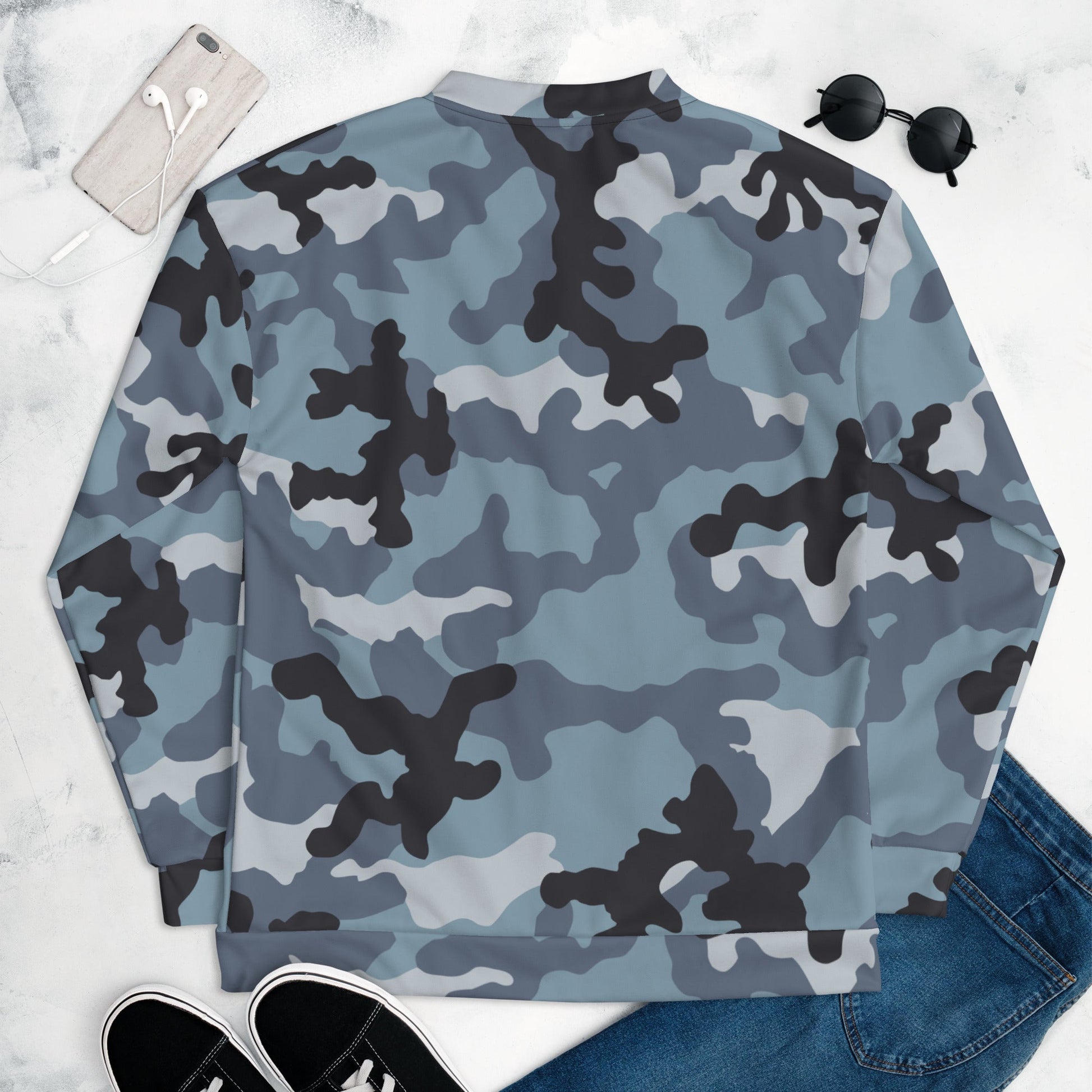 Russian KKO Urban Blue CAMO Unisex Bomber Jacket - Jackets