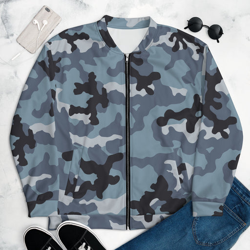 KKO Urban Blue Russian CAMO Unisex Bomber Jacket - XS