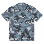 KKO Urban Blue Russian CAMO Unisex Short-Sleeve Button Shirt - Button-Up