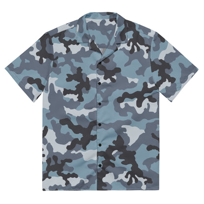 Russian KKO Urban Blue CAMO Unisex button shirt - Button Shirts
