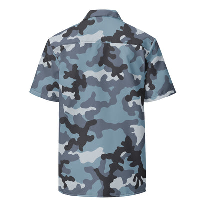 Russian KKO Urban Blue CAMO Unisex button shirt - Button Shirts