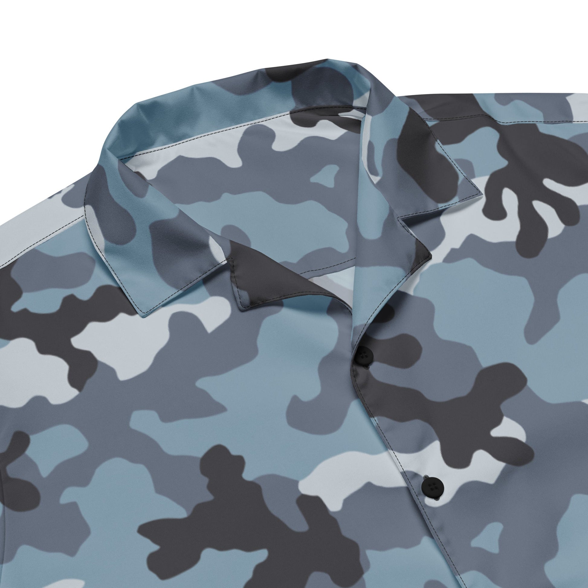 Russian KKO Urban Blue CAMO Unisex button shirt - Button Shirts