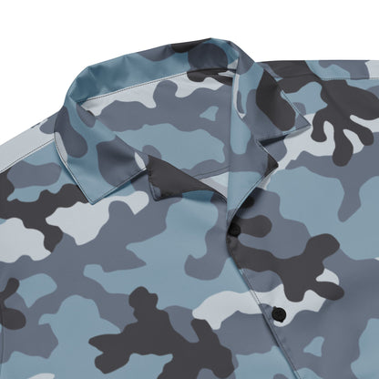 Russian KKO Urban Blue CAMO Unisex button shirt - Button Shirts
