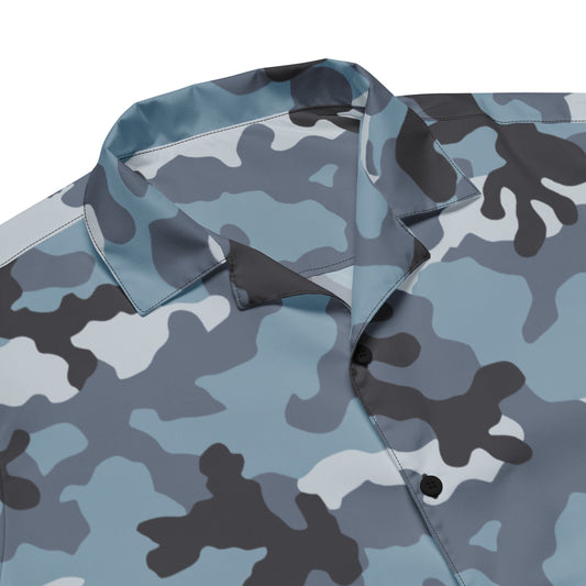 Russian KKO Urban Blue CAMO Unisex button shirt - Button Shirts