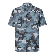 KKO Urban Blue Russian CAMO Unisex Short-Sleeve Button Shirt - Button-Up