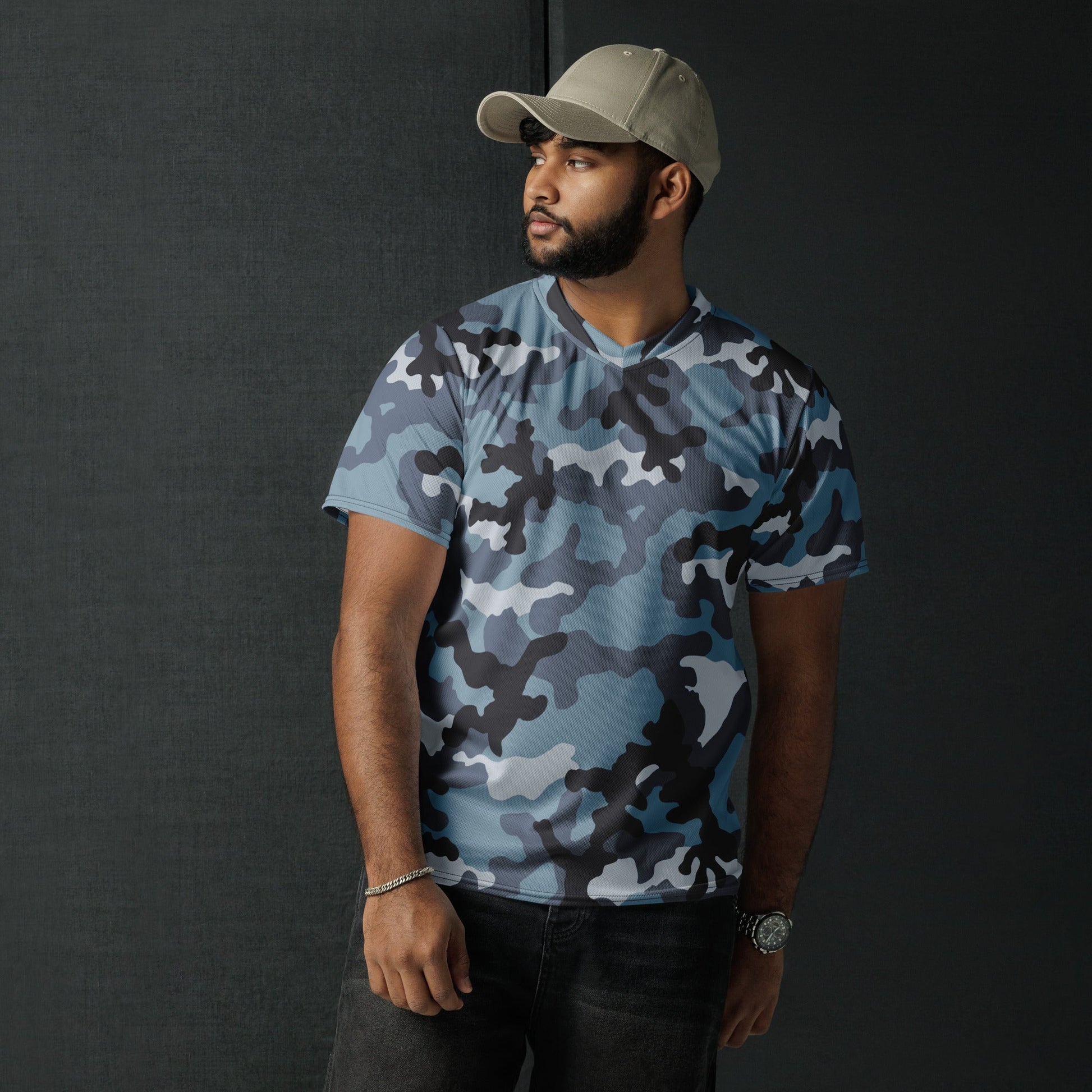 Russian KKO Urban Blue CAMO unisex sports jersey - Sports Jerseys