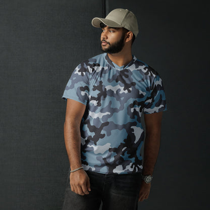 Russian KKO Urban Blue CAMO unisex sports jersey - Sports Jerseys