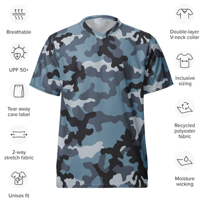 Russian KKO Urban Blue CAMO unisex sports jersey - Sports Jerseys