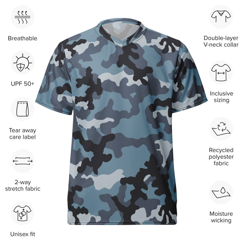 KKO Urban Blue Russian CAMO Unisex Sports Jersey