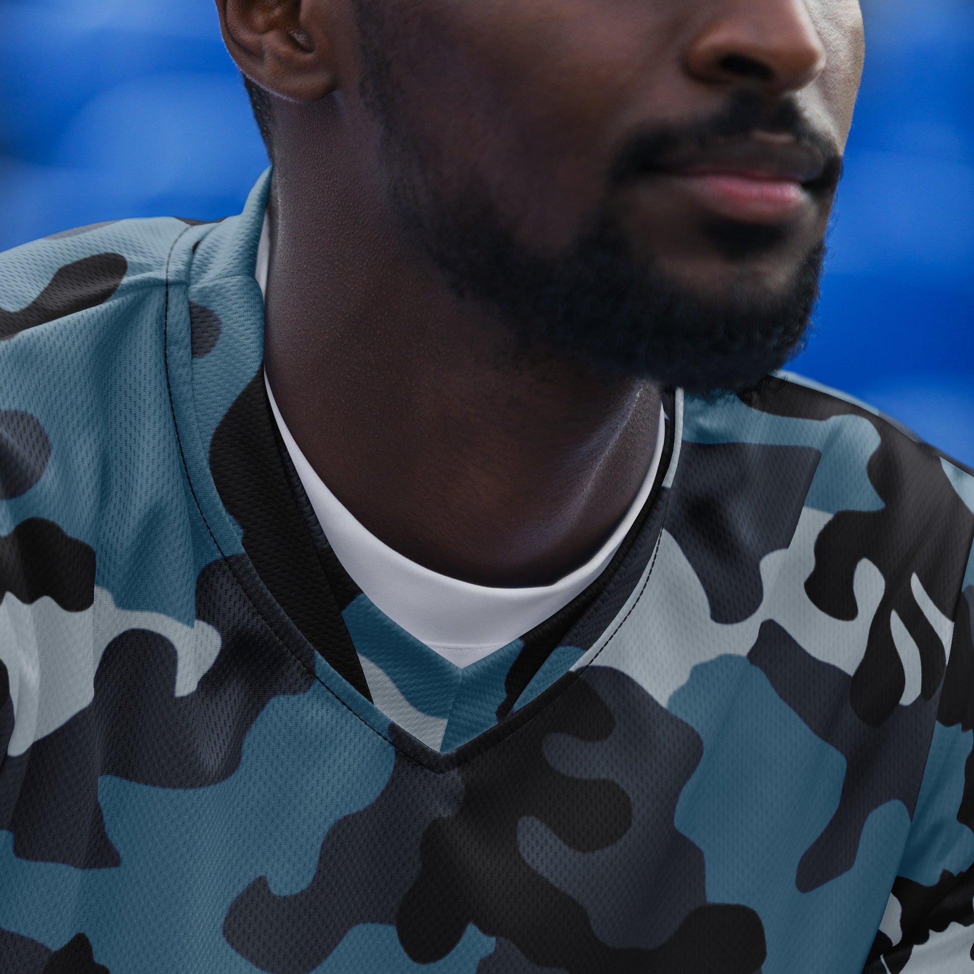 Russian KKO Urban Blue CAMO unisex sports jersey - Sports Jerseys