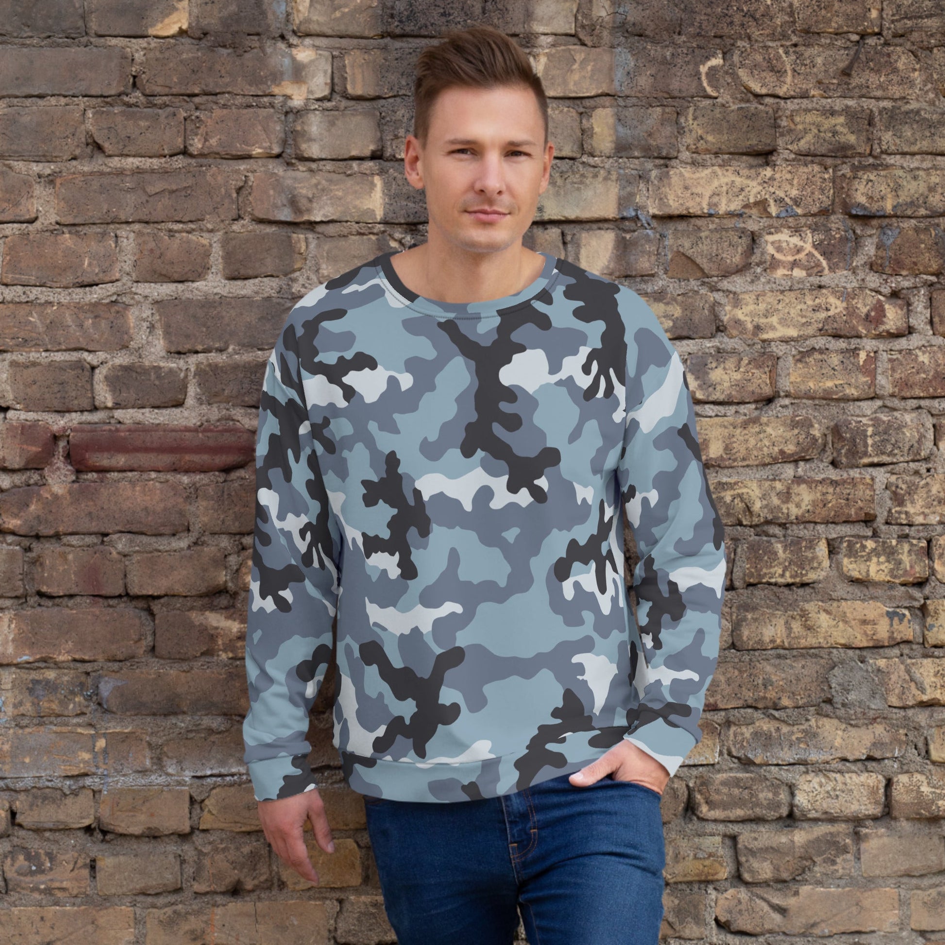Russian KKO Urban Blue CAMO Unisex Sweatshirt - XS - Sweatshirts