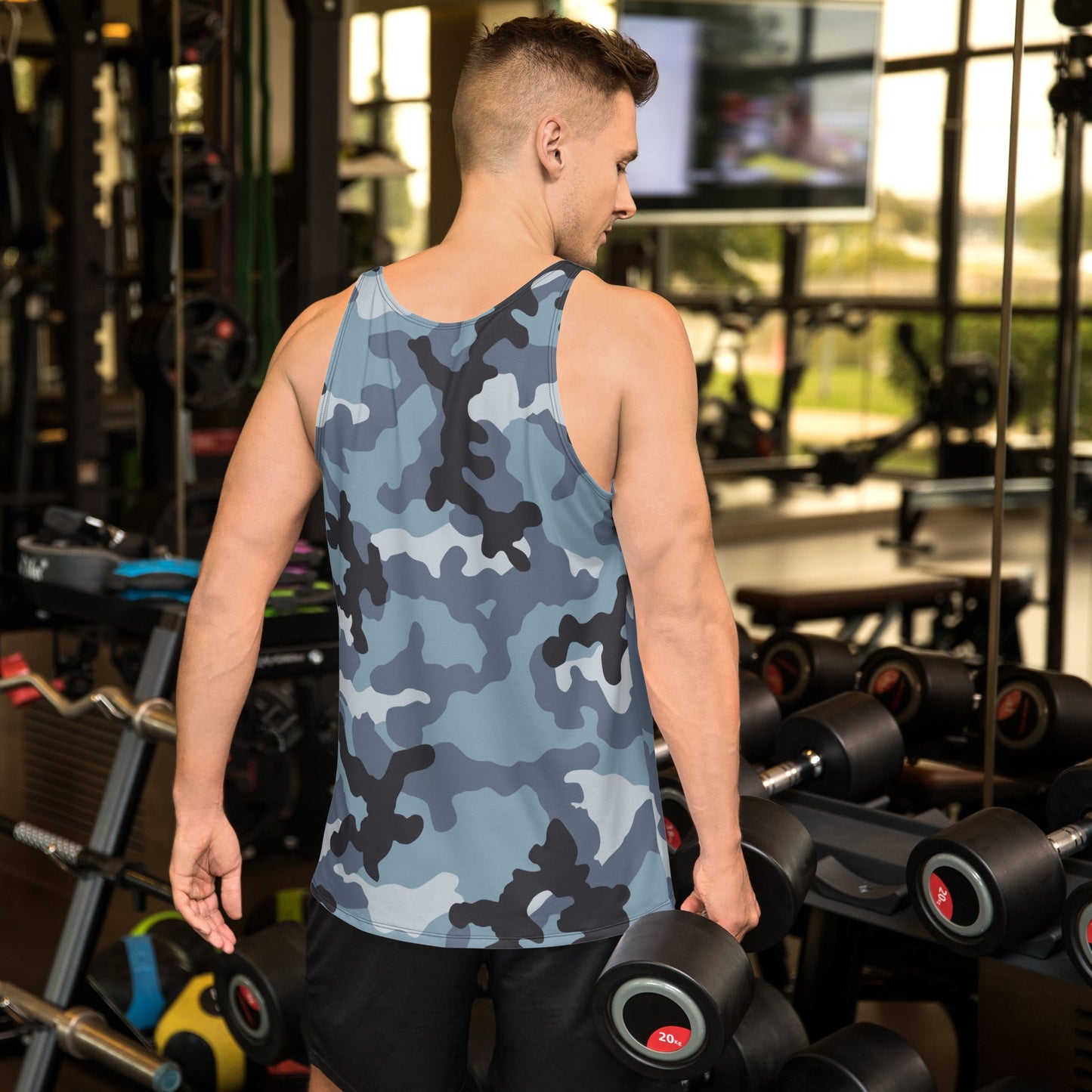 Russian KKO Urban Blue CAMO Unisex Tank Top - Tops